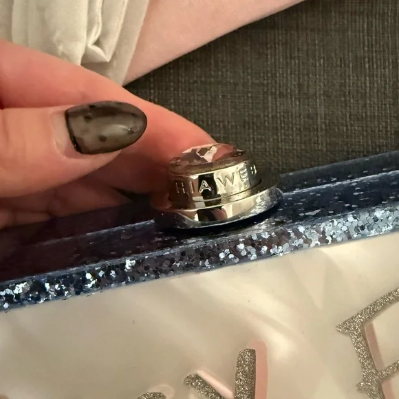 Sophia Webster White and Silver 'Wifey for Lifey' Clutch - Picture 2 of 5